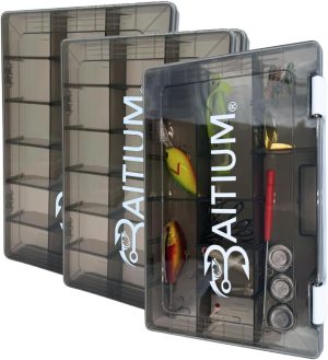 Fishing Tackle Box Organizer, Tackle Boxes With Dividers, Fishing Box, Tacklebox for Fishing, 3600 Tackle Tray or 3700, Lure Organizer, Plastic Storage Organizer Box, Parts Box - 3600 (3 Pack)