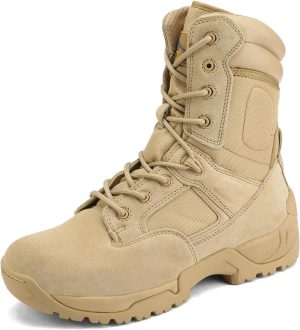 NORTIV 8 Men's Military Tactical Work Boots Hiking Motorcycle Combat Boots Response