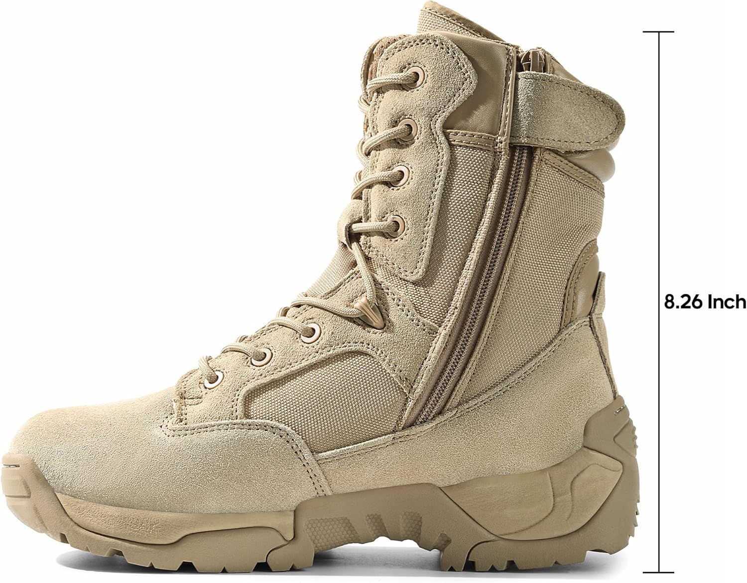 NORTIV 8 Men's Military Tactical Work Boots Hiking Motorcycle Combat Boots Response - Image 2