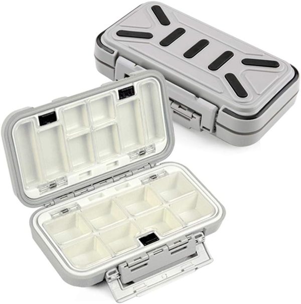 YUKI Fishing Lure Boxes, Bait Storage Case Fishing Tackle Storage Trays Accessory Boxes Thicker Plastic Hooks Organizer for Vest Casting Fly Fishing